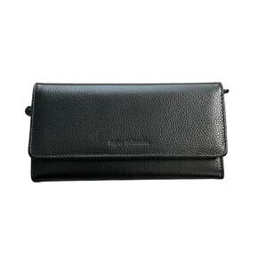 ROGUE INDUSTRIES Made In The USA Black Pebbled Leather Women's Wallet NEW